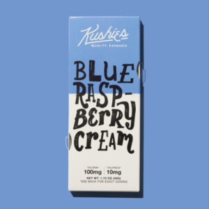 Kushies Chocolate bar Blue Raspberry Cream