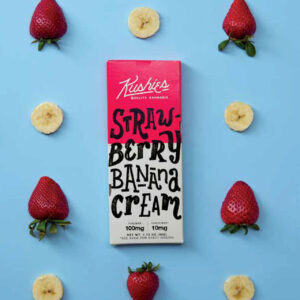 Kushies Chocolate Bar Strawberry Banana Cream