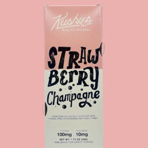 Kushies Chocolate Bar Strawberry Champagne