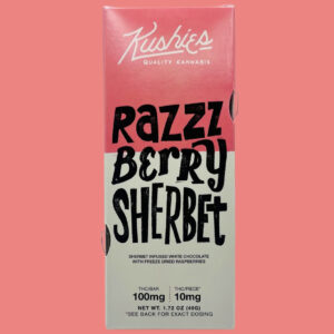 Kushies Chocolate Bar Razzzberry Sherbet