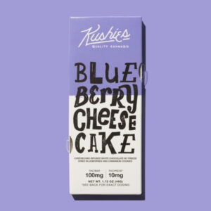 Kushies Chocolate Bar Blueberry Cheesecake