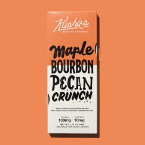 Kushies Chocolate Bar Maple Bourbon Pecan Crunch
