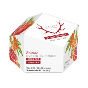 Wyld Gummies - Pomegranate 1:1 THC:CBD | Restore - 10 gummies