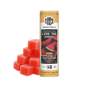 Modern Herb Co || Live Resin Delta 9 THC Gummies | Sour Watermelon (Hybrid)