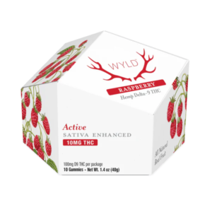 Wyld Gummies - Raspberry Sativa THC | Active - 10 gummies