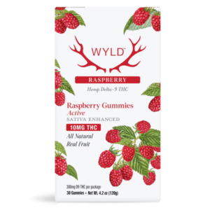 Wyld Gummies - Raspberry Sativa THC | Active - 30 gummies