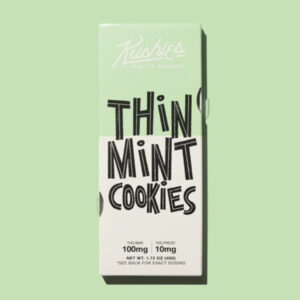 Kushies Chocolate Bars Thin Mint Cookies