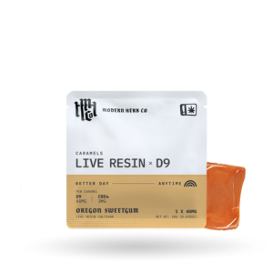 Modern Herb Co D9 Live Resin Caramels | 320mg | 8pc Bag - Caramel Apple / Sativa