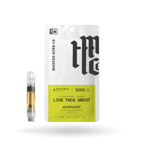 Modern Herb CO THCa Cartridge Live Resin Uncut: Golden Goat (Sativa) - 1g