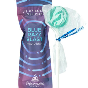 Lit up Lollipops 40mg - Blue Razz Blast
