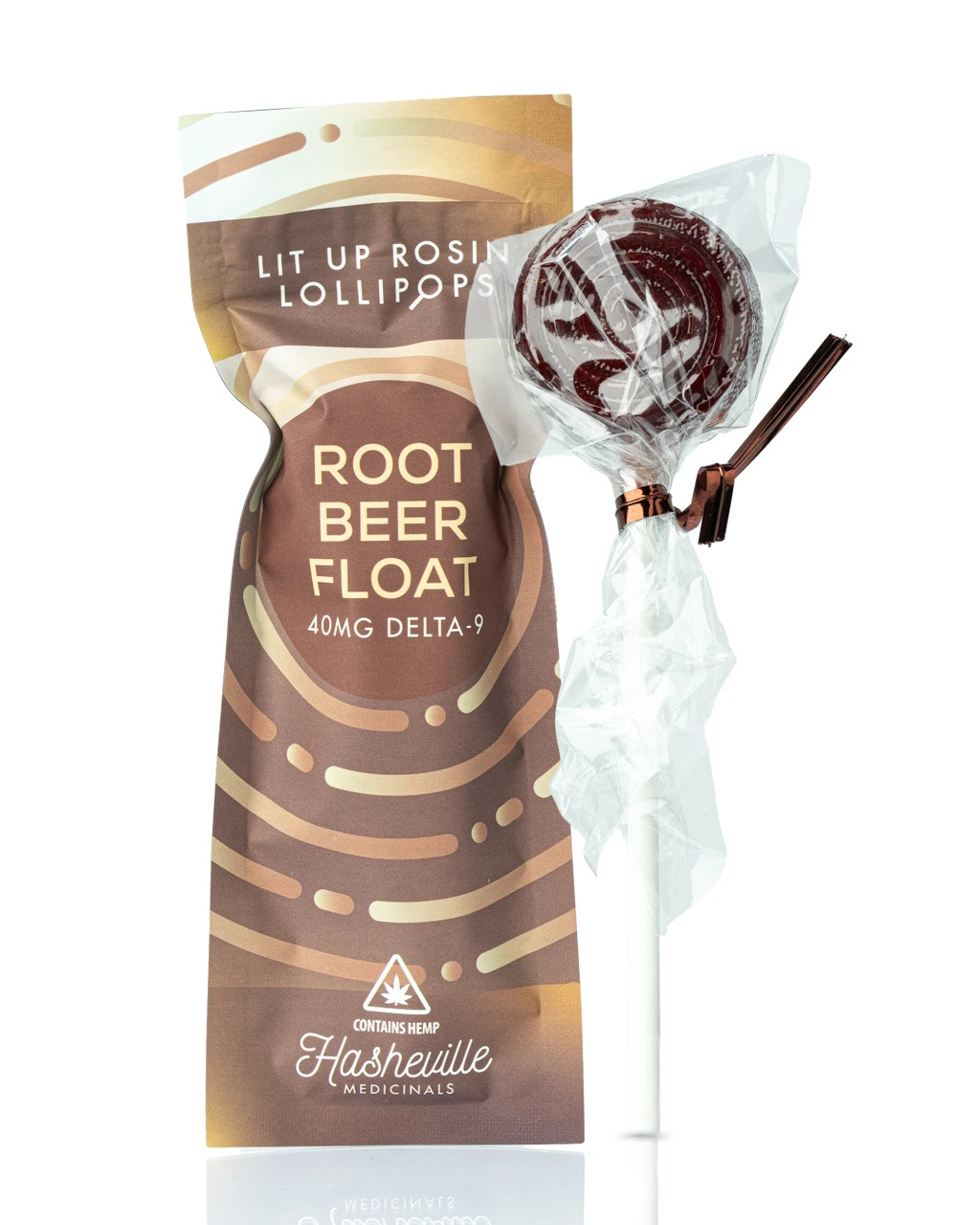 Lit up Lollipops 40mg - Root Beer Float