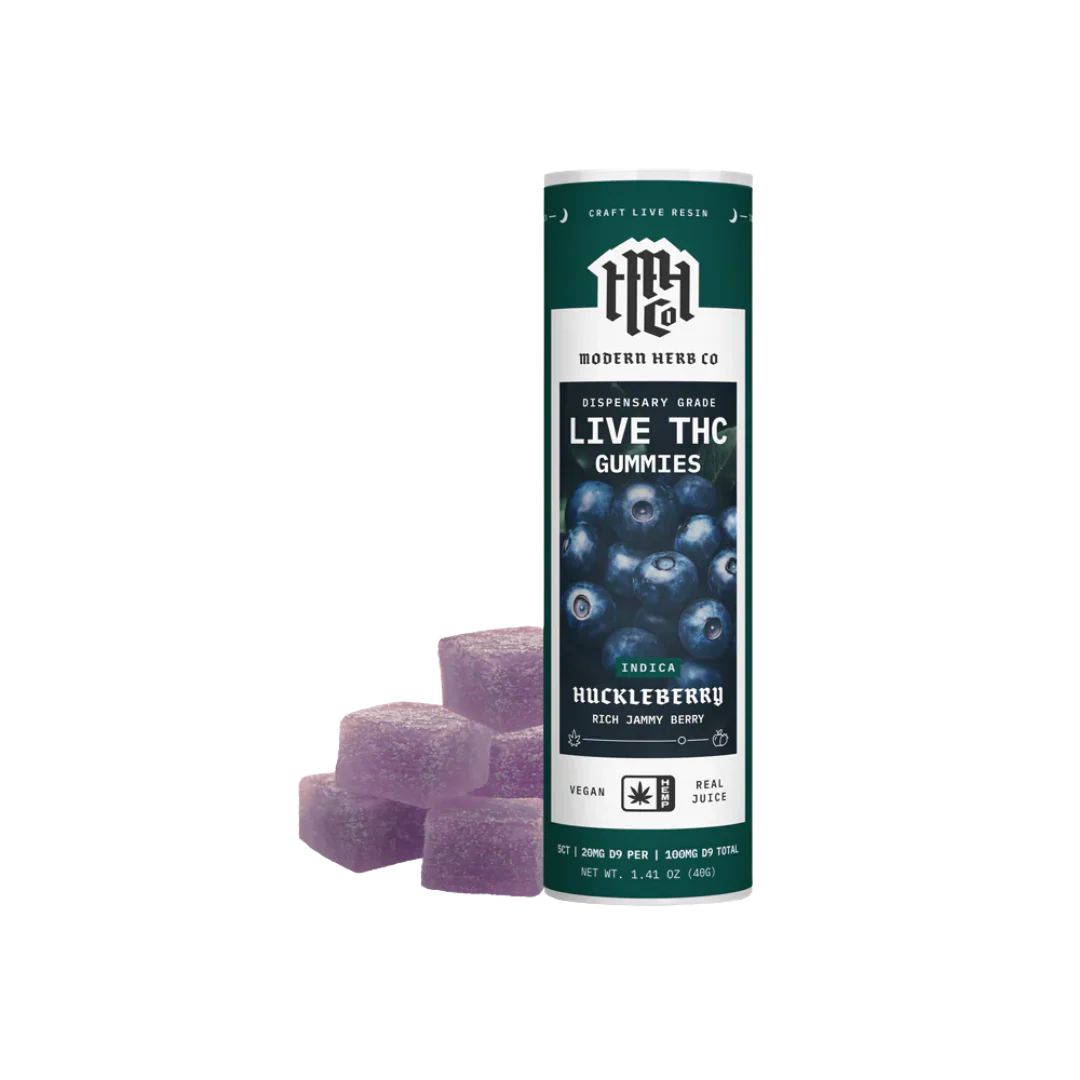 Modern Herb Co || Live Resin Delta 9 THC Gummies | Huckleberry