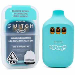 Boutiq Switch Gum - Blinker Berry Indica/ Slurricane Indica/ Blue Mango