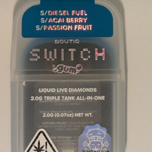 Boutiq Switch Gum - Diesel Fuel(s) Açaí Berry(s) Passion Fruit(s)