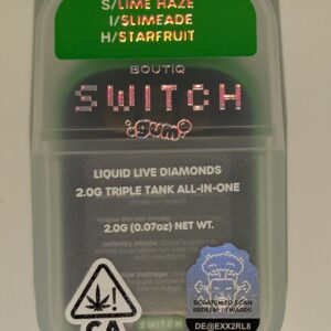 Boutiq Switch Gum - Lime Haze(s) Slimeade(I) Starfruit(h)