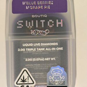 Boutiq Switch Gum - Gush 41(I) Blue Berriez(I) Grape Pie(I)