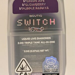 Boutiq Switch Gum - Grape Ape(I) Glowberry(I) Purple Papaya(I)