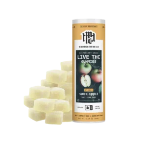 Modern Herb Co || Live Resin Delta 9 THC Gummies | Sour Apple (Hybrid)