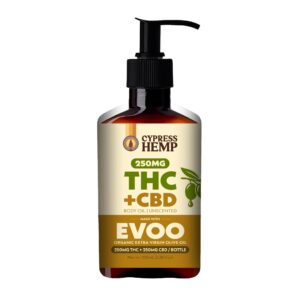 Cypress - Body Oil 250mg THC + CBD - Organic Extra Virgin Olive Oil